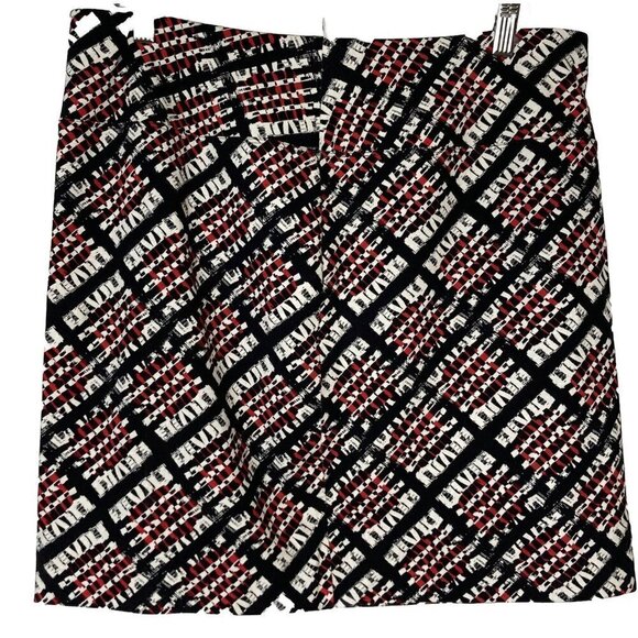 j. jill Wearever Collection Smooth Fit Petite Med Red Black White Pencil Skirt - Picture 1 of 7